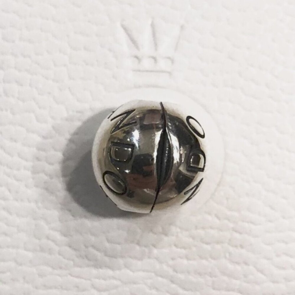 Authentic Pandora Logo Clip Charm in 925 Sterling Silver